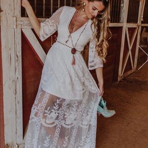 White dress Southern Fried Chics